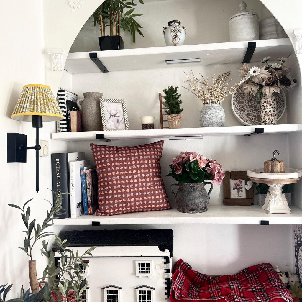 Burgundy Patterned Pillow