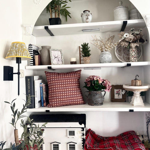 Burgundy Patterned Pillow