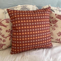Burgundy Patterned Pillow
