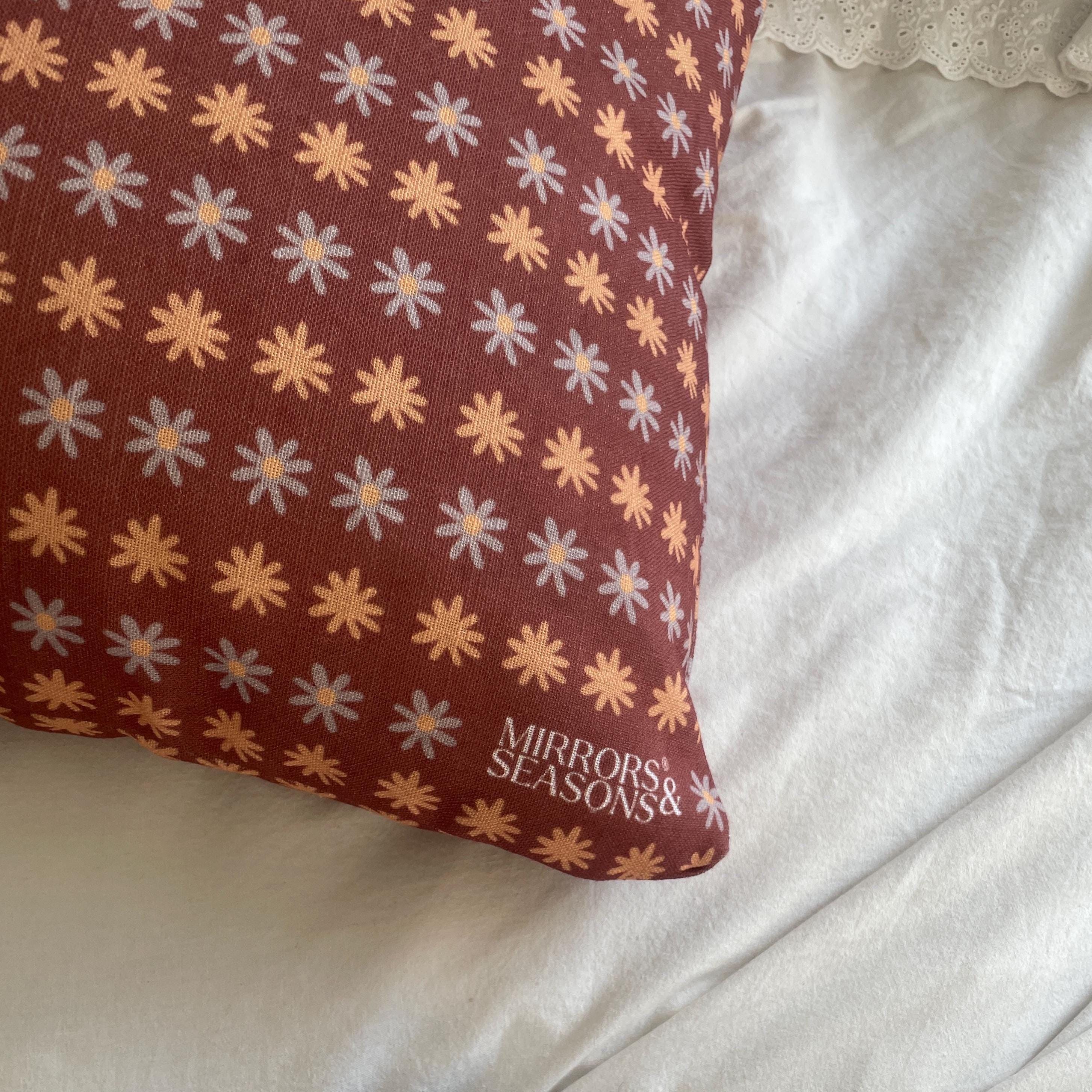 Burgundy Patterned Pillow